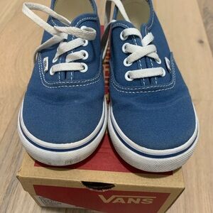 Vans Blue Canvas Sneakers Classic Design